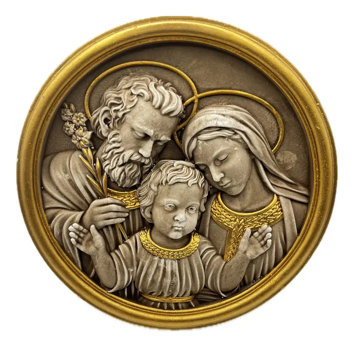 Medalha com Detalhes em Ouro e Prata