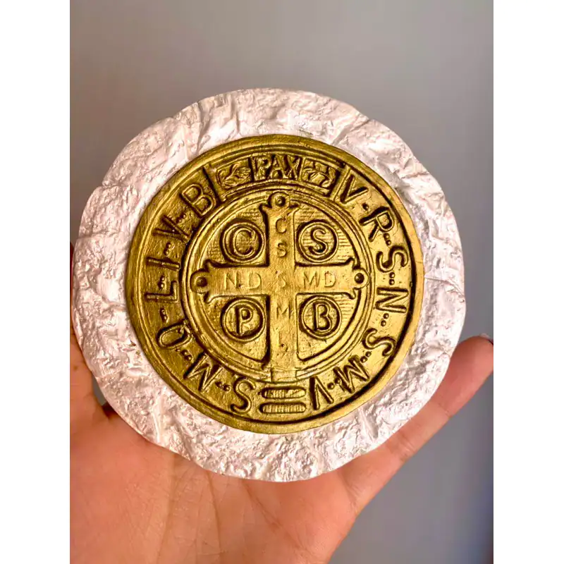 Medalha Perolado com Ouro